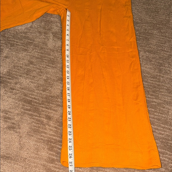 Free People Orange Wide Leg Pants - Picture 4 of 6